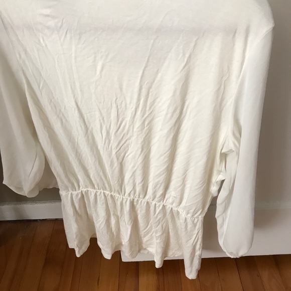 Anthropologie Deletta Peplum white blouse - Picture 6 of 6